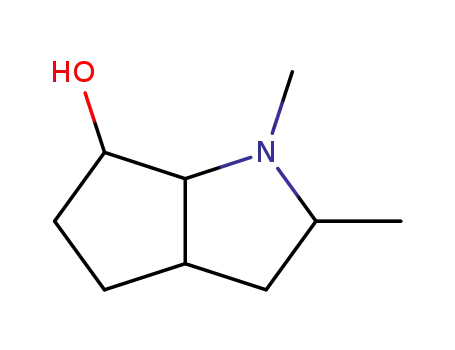 Molecular Structure of 109438-48-4 (Cyclopenta[b]pyrrol-6-ol, octahydro-1,2-dimethyl- (6CI,9CI))