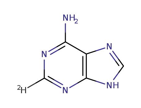 Molecular Structure of 109923-52-6 (ADENINE-2-D1)