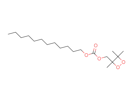 Molecular Structure of 109123-67-3 (dodecyl (3,4,4-trimethyl-1,2-dioxetan-3-yl)methyl carbonate)