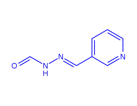 3-피리딘카르복스알데히드,포르밀히드라존(9CI)