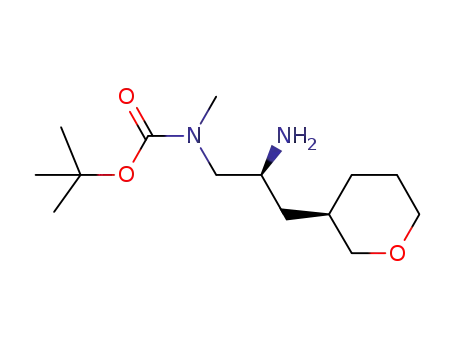 CarbaMic acid, N-[(2S)-2-aMino-3-[(3R)-tetrahydro-2H-pyran-3-yl]propyl]-N-Methyl-, 1,1-diMethylethyl ester