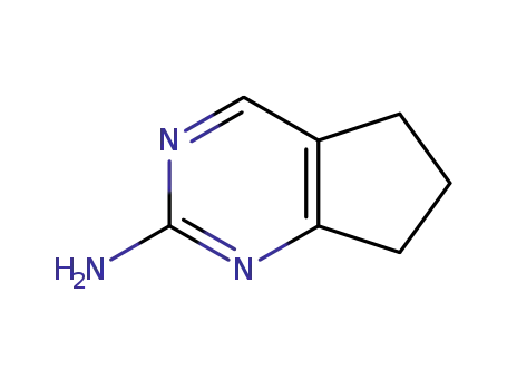 Molecular Structure of 108990-72-3 (5H-Cyclopentapyrimidin-2-amine, 6,7-dihydro- (9CI))