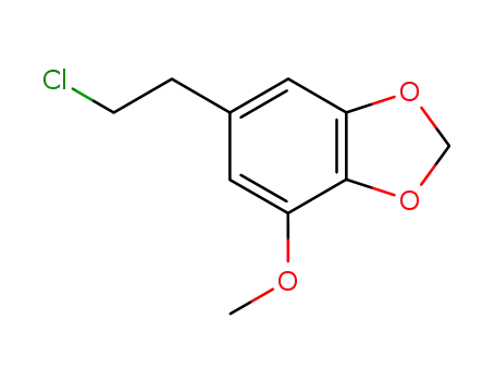 Molecular Structure of 109856-89-5 (6-(2-CHLORO-ETHYL)-4-METHOXY-BENZO[1,3]DIOXOLE)