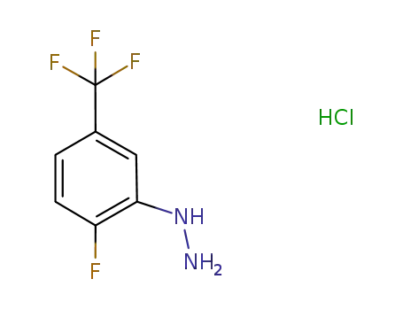 Molecular Structure of 1092958-56-9 (Hydrazine, [2-fluoro-5-(trifluoroMethyl)phenyl]-, hydrochloride)