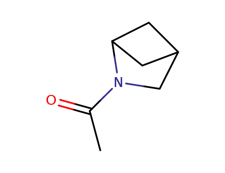 Molecular Structure of 108696-14-6 (2-Azabicyclo[2.1.1]hexane,2-acetyl-(9CI))