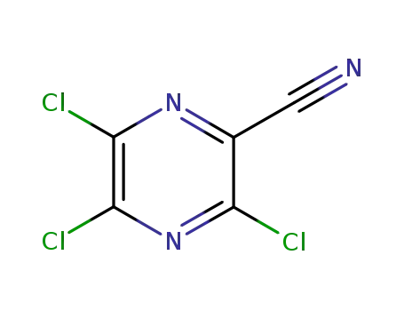 Molecular Structure of 30818-40-7 (3,5,6-trichloropyrazine-2-carbonitrile)