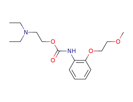 Molecular Structure of 108978-03-6 (2-(diethylamino)ethyl [2-(2-methoxyethoxy)phenyl]carbamate)