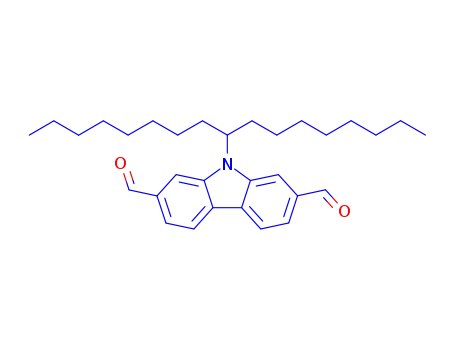 9-(9-heptadecanyl)-2,7-diformylcarbazole