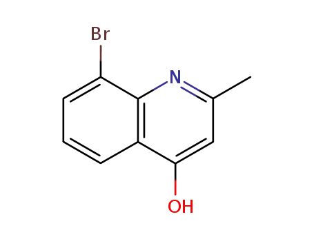 Molecular Structure of 1201-08-7 (8-BROMO-4-HYDROXY-2-METHYLQUINOLINE)