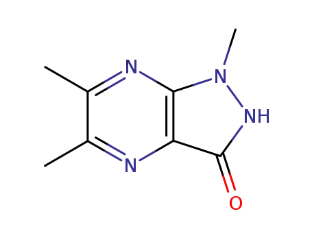 Molecular Structure of 108777-80-6 (1H-Pyrazolo[3,4-b]pyrazin-3-ol,1,5,6-trimethyl-(6CI))