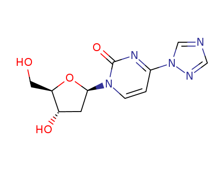 1-(BETA-D-2-DEOXYRIBOFURANOSYL)-4-(1,2,4-TRIAZOL-1-YL)-5-METHYLPYRIMIDIN-2-ONE