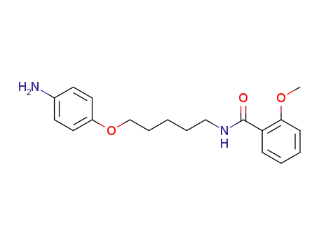 Molecular Structure of 109806-61-3 (o-ANISAMIDE, N-(5-(p-AMINOPHENOXY)PENTYL)-)