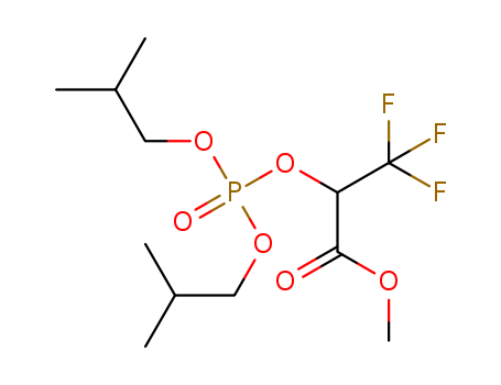 Propanoic acid,2-[[bis(2-methylpropoxy)phosphinyl]oxy]-3,3,3-trifluoro-, methyl ester