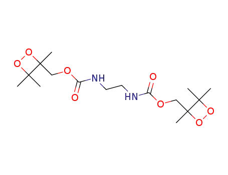 Molecular Structure of 109123-73-1 (3-(3,4,4-trimethyl-1,2-dioxetan-3-yl)-2-[(3,4,4-trimethyl-1,2-dioxetan-3-yl)methyl]propane-1,2-diyl dicarbamate)