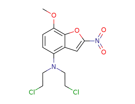 4-Benzofuranamine, N,N-bis(2-chloroethyl)-7-methoxy-2-nitro-