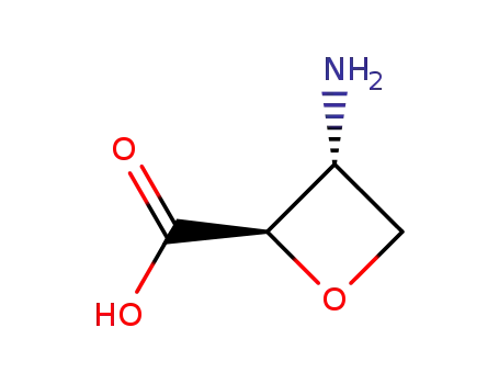 Molecular Structure of 108865-79-8 ((2R, 3R)-3-AMINO-2-OXETANECARBOXYLIC ACID)