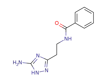Molecular Structure of 108921-95-5 (N-[2-(5-amino-4H-1,2,4-triazol-3-yl)ethyl]benzamide)