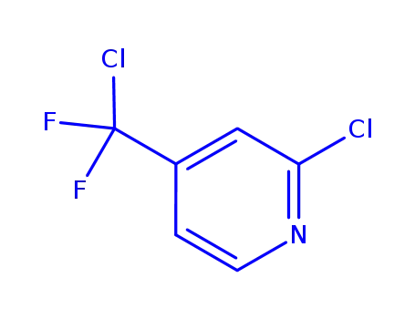Molecular Structure of 109919-29-1 (2-CHLORO-4-(CHLORODIFLUOROMETHYL)PYRIDINE)