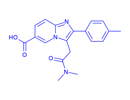 3-[2-(dimethylamino)-2-oxoethyl]-2-(4-methylphenyl)imidazo[1,2-a]pyridine-6-carboxylic acid