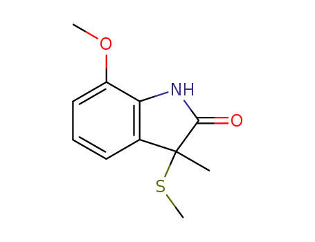 7-methoxy-3-methyl-3-thiomethyl oxindole