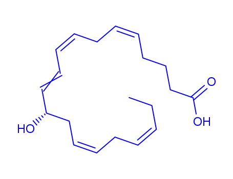 Molecular Structure of 81187-21-5 ((+/-)-12-HYDROXY-5Z,8Z,10E,14Z,17Z-EICOSAPENTAENOIC ACID)