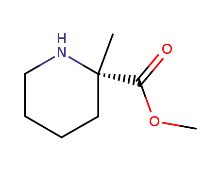 Molecular Structure of 109772-27-2 (2-Piperidinecarboxylicacid,2-methyl-,methylester,(S)-(9CI))