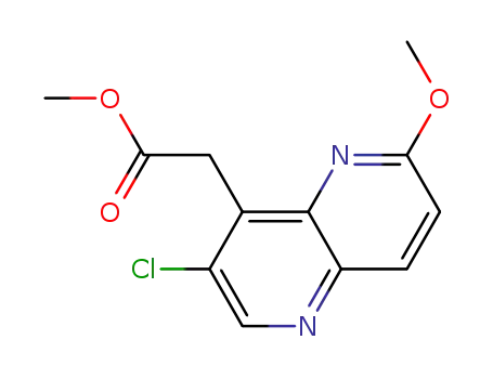 methyl [3-chloro-6-(methyloxy)-[1,5]naphthyridin-4-yl]acetate