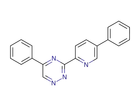 Molecular Structure of 108775-05-9 (3-(4-PHENYL-2-PYRIDYL)-5-PHENYL-1,2,4-TRIAZINE)