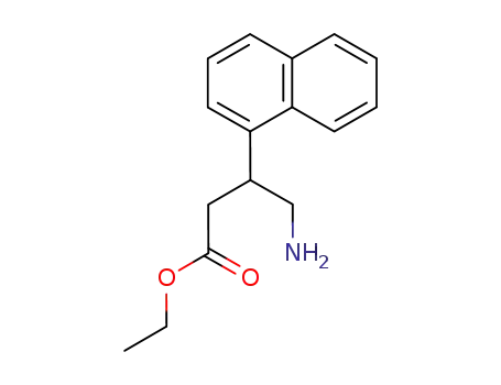 Molecular Structure of 108827-14-1 (ethyl 4-amino-3-(1-naphthyl)butanoate)
