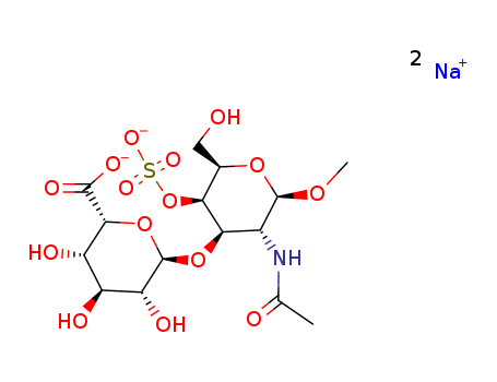 methyl 2-acetamido-2-deoxy-3-O-(alpha-idopyranosyluronic acid)-4-O-sulfo-beta-galactopyranoside