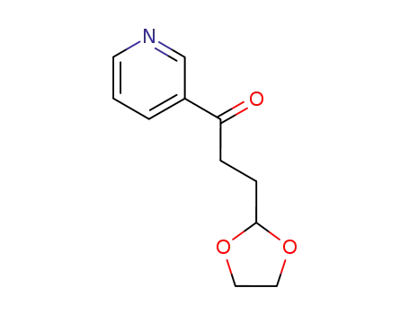 Molecular Structure of 109065-57-8 (2-[3-Oxo-3-(3-pyridyl)propyl]-1,3-dioxolane)