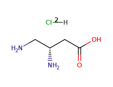 Molecular Structure of 141318-80-1 (S-3,4-Diaminobutyric acid 2HCl)