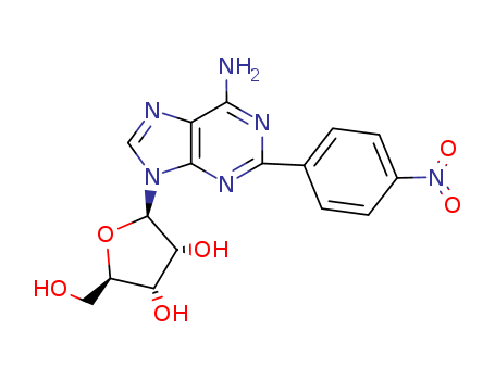 Adenosine,2-(4-nitrophenyl)- (9CI)