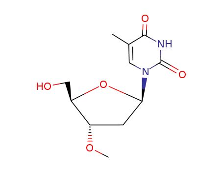 Molecular Structure of 108895-42-7 (2',3'-dideoxy-3'-O-methylthymidine)