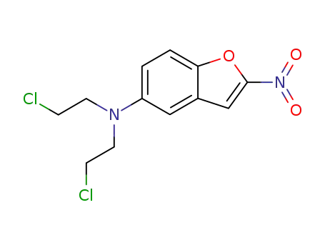 5-Benzofuranamine, N,N-bis(2-chloroethyl)-2-nitro-