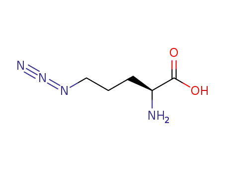 Molecular Structure of 156463-09-1 (5-AZIDO-L-NORVALINE)