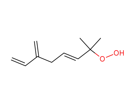 Molecular Structure of 109789-13-1 ((2E)-1,1-dimethyl-5-methylidenehepta-2,6-dien-1-yl hydroperoxide)