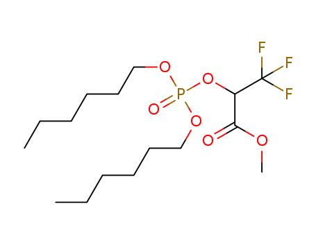 Propanoic acid,2-[[bis(hexyloxy)phosphinyl]oxy]-3,3,3-trifluoro-, methyl ester