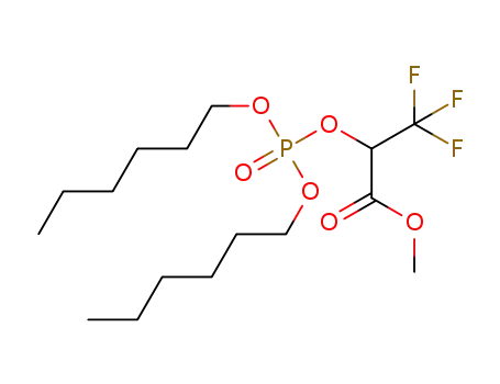 Molecular Structure of 108682-55-9 (methyl 2-{[bis(hexyloxy)phosphoryl]oxy}-3,3,3-trifluoropropanoate)