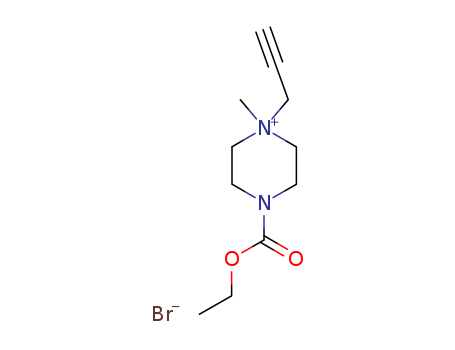 4-CARBOXY-1-METHYL-1-(2-PROPYNYL)PIPERAZINIUM BROMIDE ETHYL ESTER