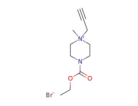 4-Carboxy-1-methyl-1-(2-propynyl)piperazinium bromide ethyl ester