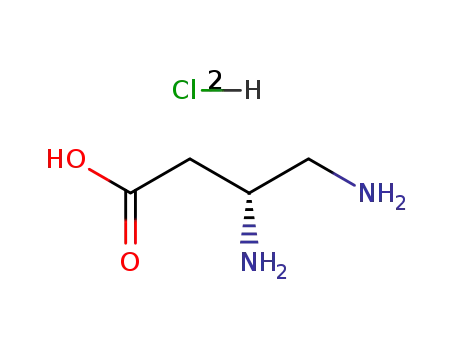 Molecular Structure of 141318-79-8 (R-3,4-Diaminobutyric acid 2HCl)