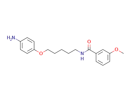 Molecular Structure of 109808-49-3 (N-[5-(4-aminophenoxy)pentyl]-3-methoxy-benzamide)