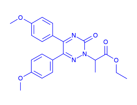 1,2,4-TRIAZINE-2(3H)-ACETIC ACID 5,6-BIS(4-METHOXYPHENYL)-A-METHY L-3-OXO-,ETHYL ESTER