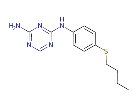1,3,5-Triazine-2,4-diamine,N2-[4-(butylthio)phenyl]- cas  1089-24-3