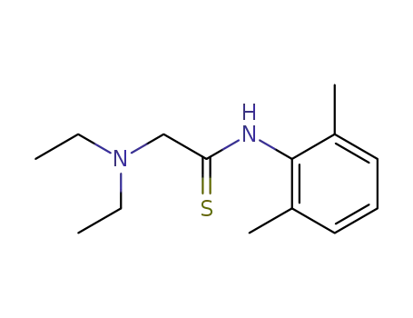 Molecular Structure of 109366-65-6 (2-(diethylamino)-N-(2,6-dimethylphenyl)ethanethioamide)