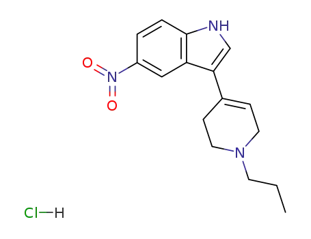 Molecular Structure of 109793-75-1 (5-nitro-3-(1-propyl-1,2,3,6-tetrahydropyridin-4-yl)-1H-indole hydrochloride)