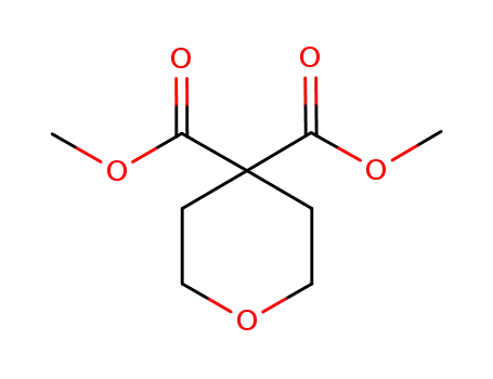 Molecular Structure of 149777-00-4 (TETRAHYDROPYRAN-4,4-DICARBOXYLIC ACID DIMETHYL ESTER)