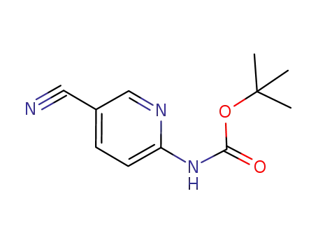 Molecular Structure of 902837-44-9 (2-(BOC-AMINO)-5-CYANOPYRIDINE)