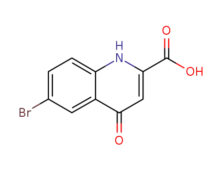 Molecular Structure of 52980-05-9 (6-bromo-4-oxo-1,4-dihydroquinoline-2-carboxylic acid)